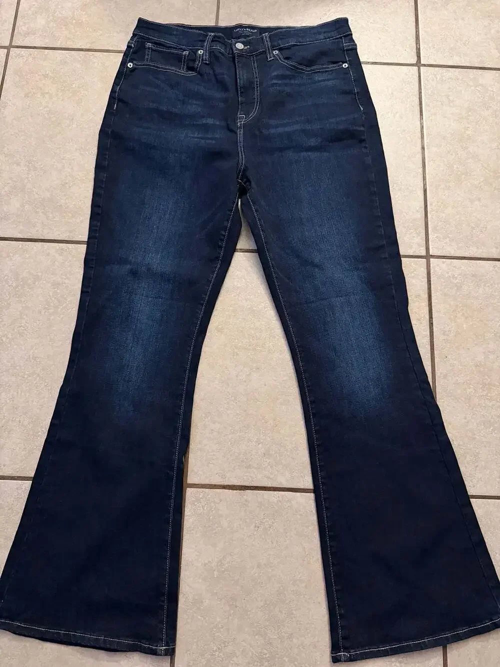 Lucky Brand Women's Dark Wash Bootcut Denim Jeans Size 14/32